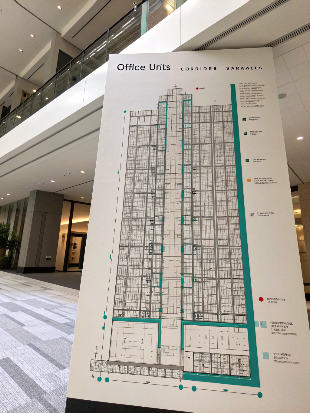 Detailed architectural blueprint of a landmark commercial property